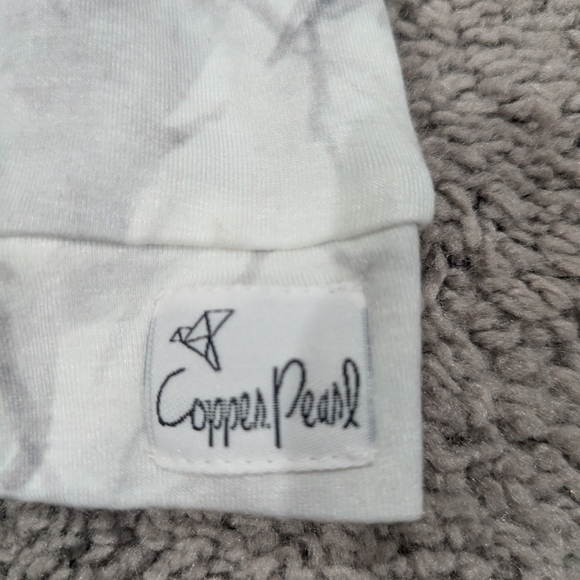 Copper Pearl Gray Marble Baby Hat - Picture 2 of 5